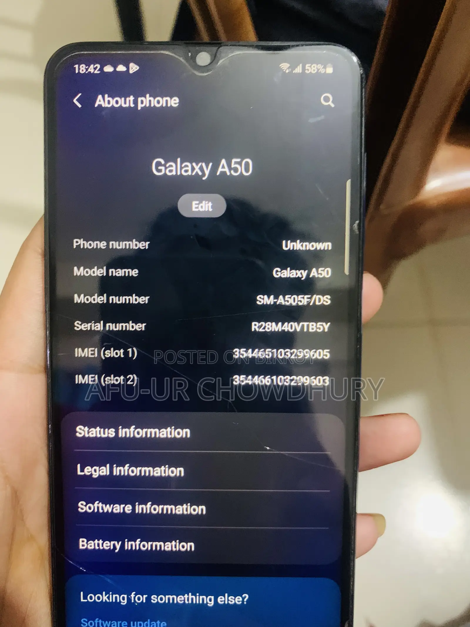 Samsung Galaxy A50 64 GB Blue