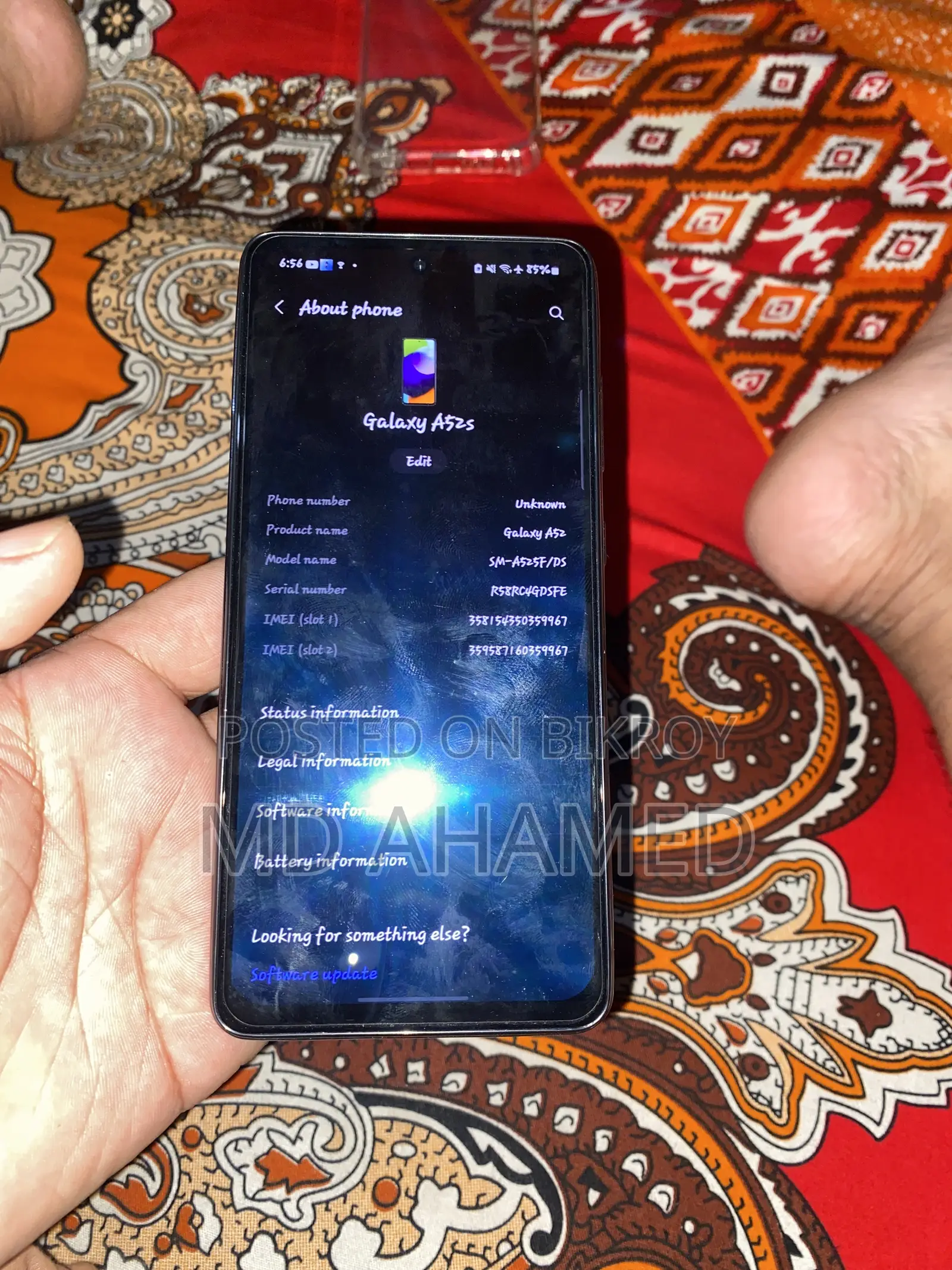 Samsung Galaxy A52 128 GB Black