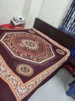 Malaysian Wood Bed with Mattress