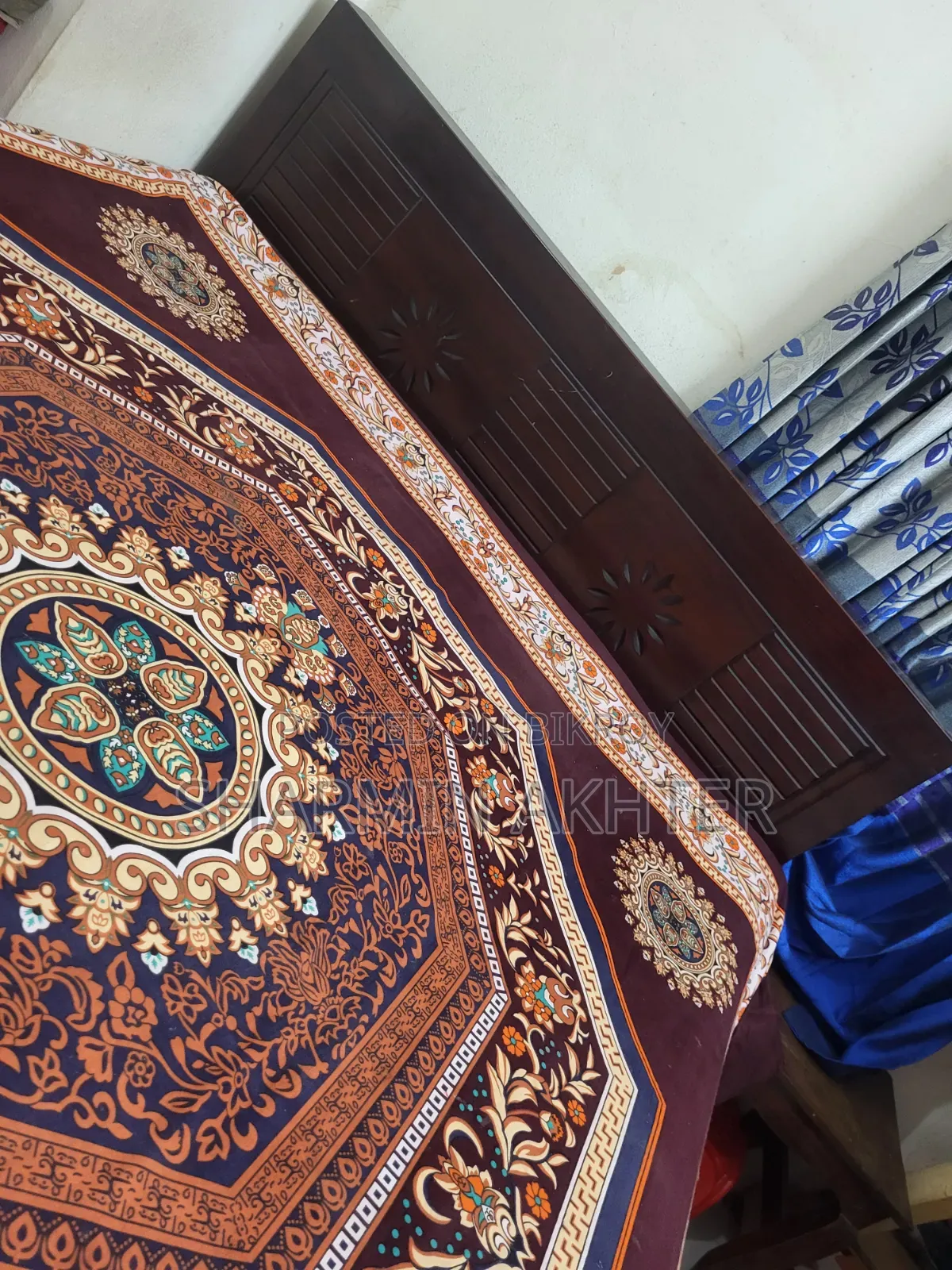 Malaysian Wood Bed with Mattress