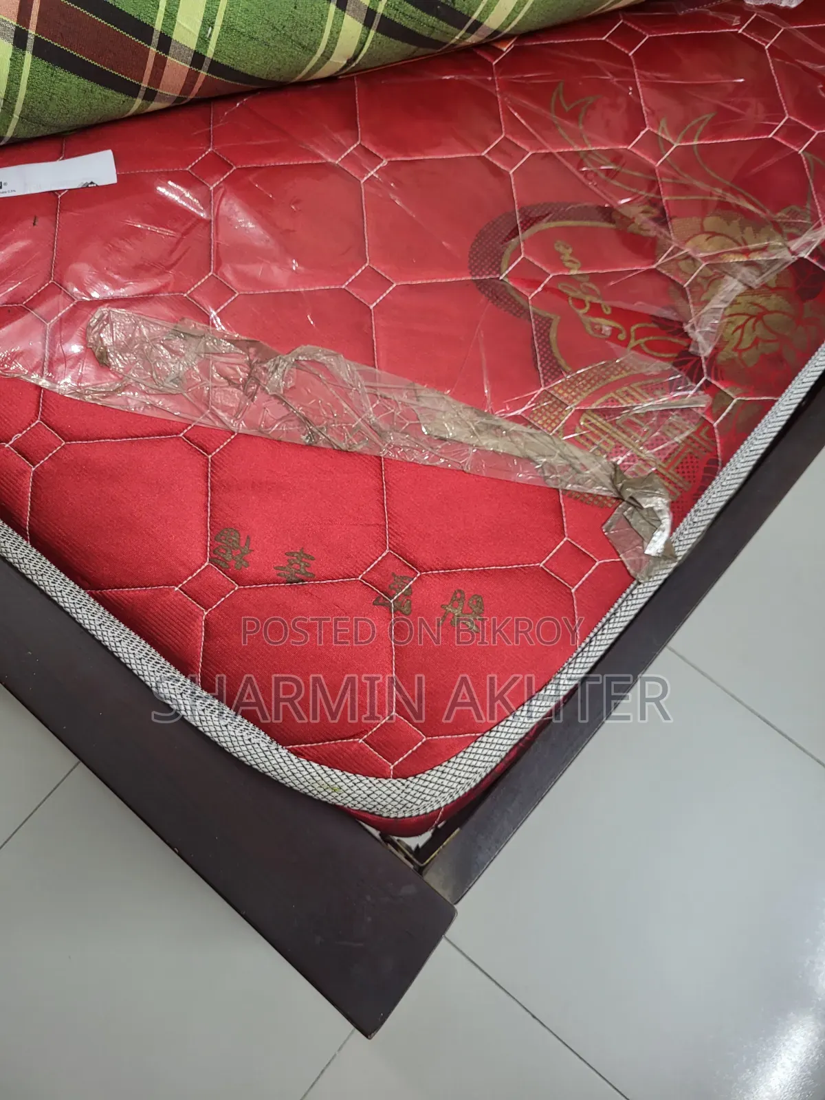 Malaysian Wood Bed with Mattress