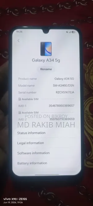 Samsung Galaxy A34 5G 128 GB Black