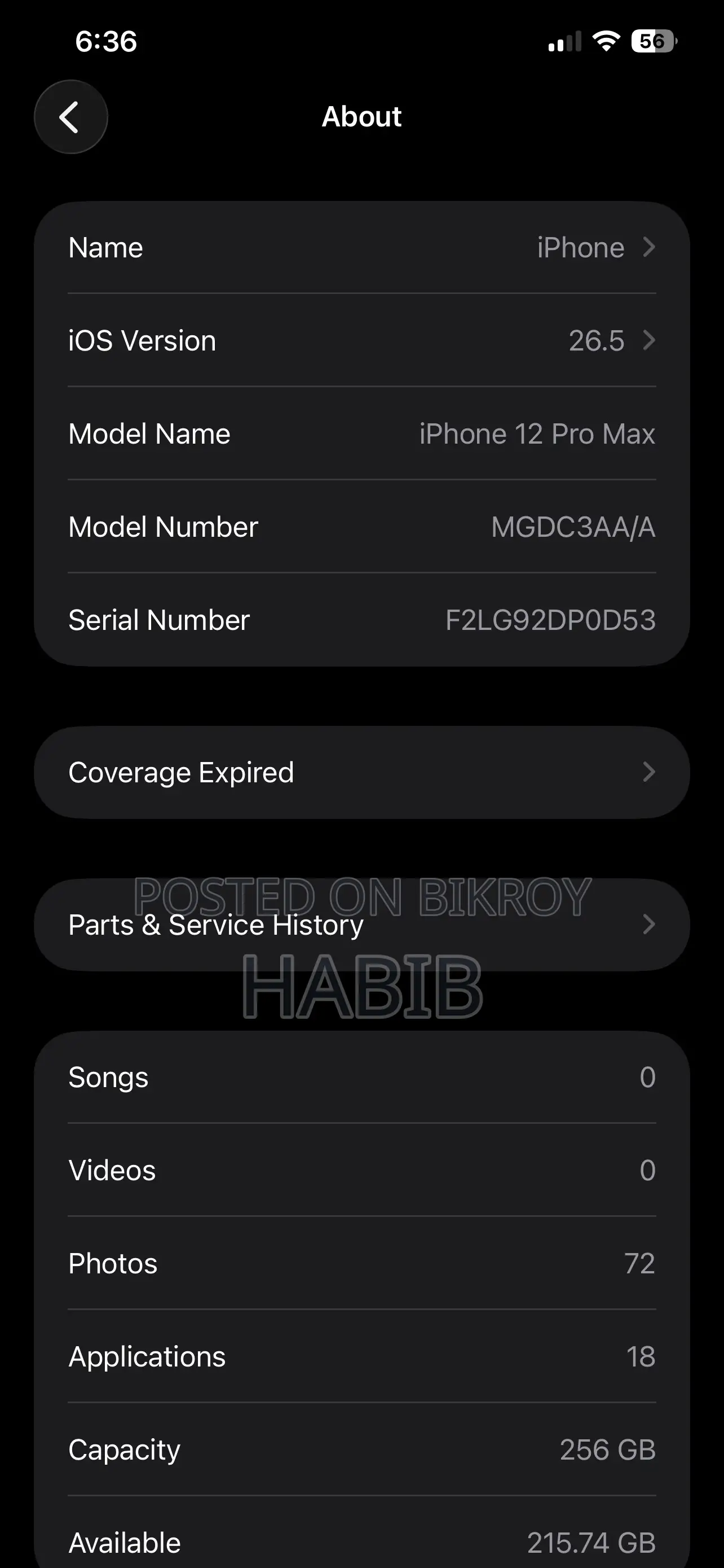 Apple iPhone 12 Pro Max 256 GB Black