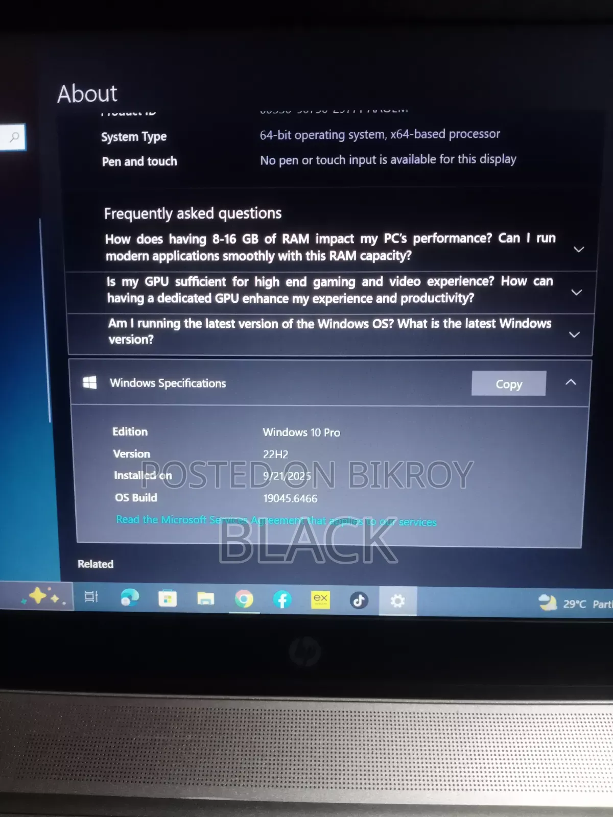 Laptop HP EliteBook 840 G8 8GB Intel Core i5 SSHD (Hybrid) 128GB