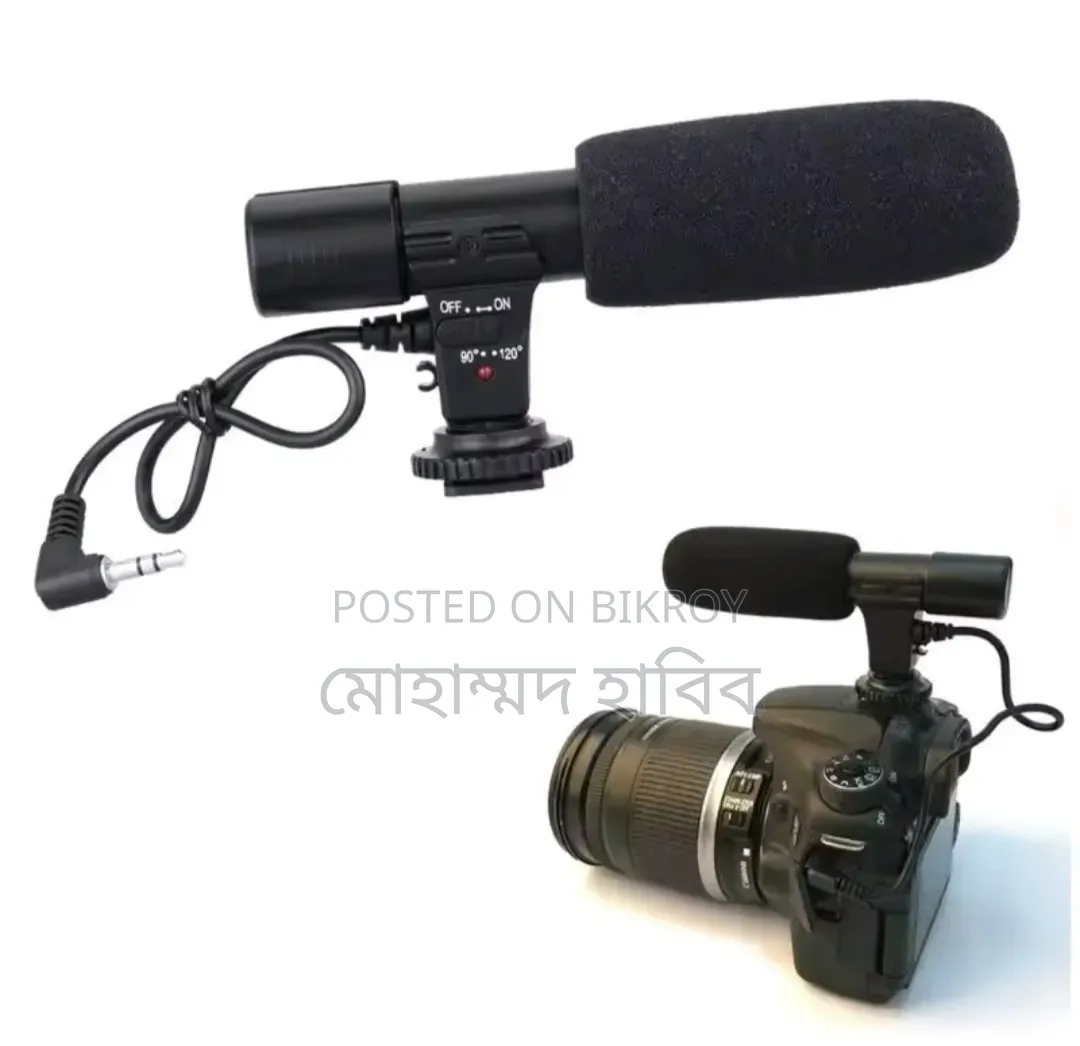 Mic-O1 3.5mm Stereo Microphone — For Canon Nikon DSLR Camcorder