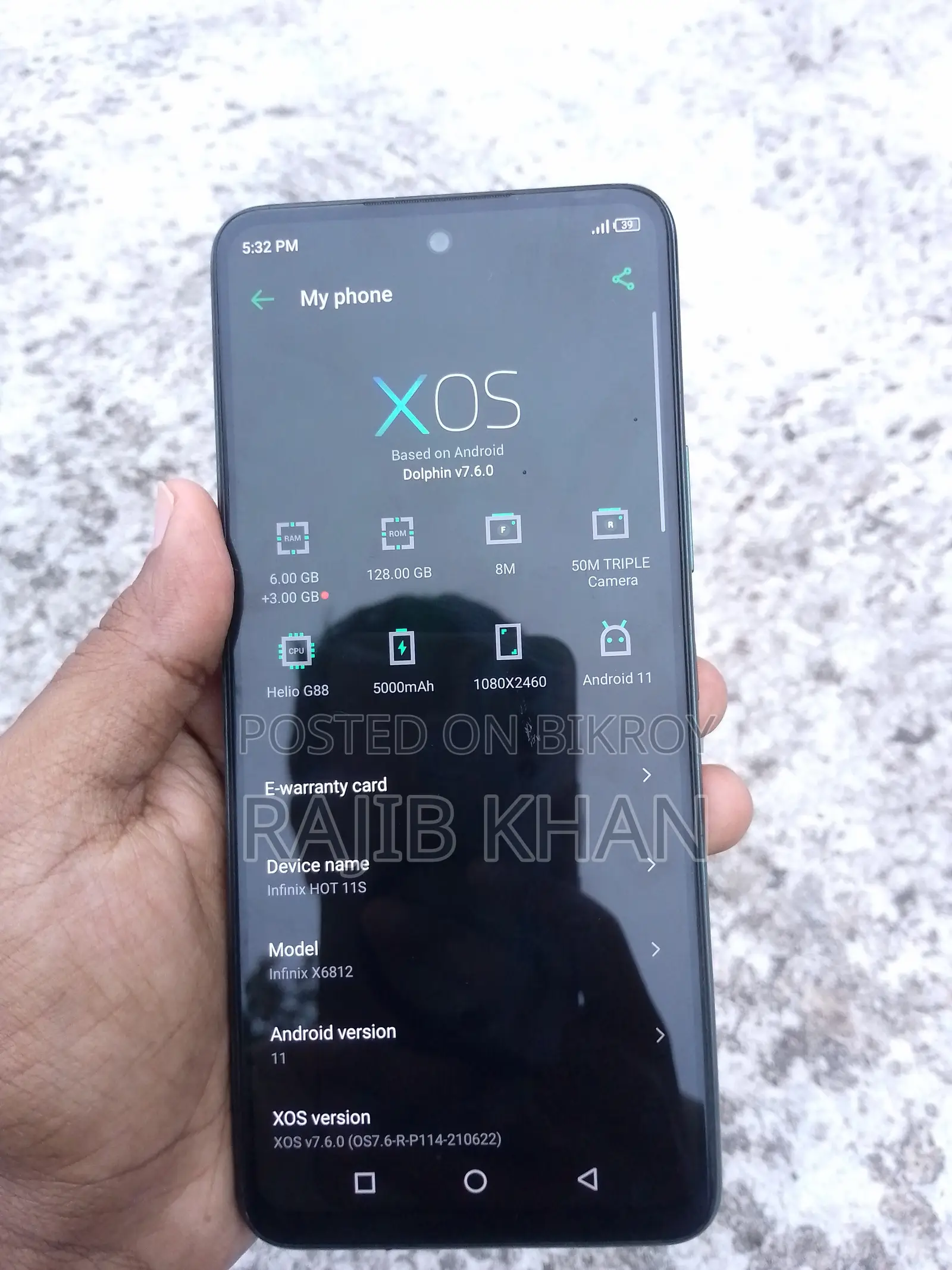 Infinix Hot 11s 128 GB Green
