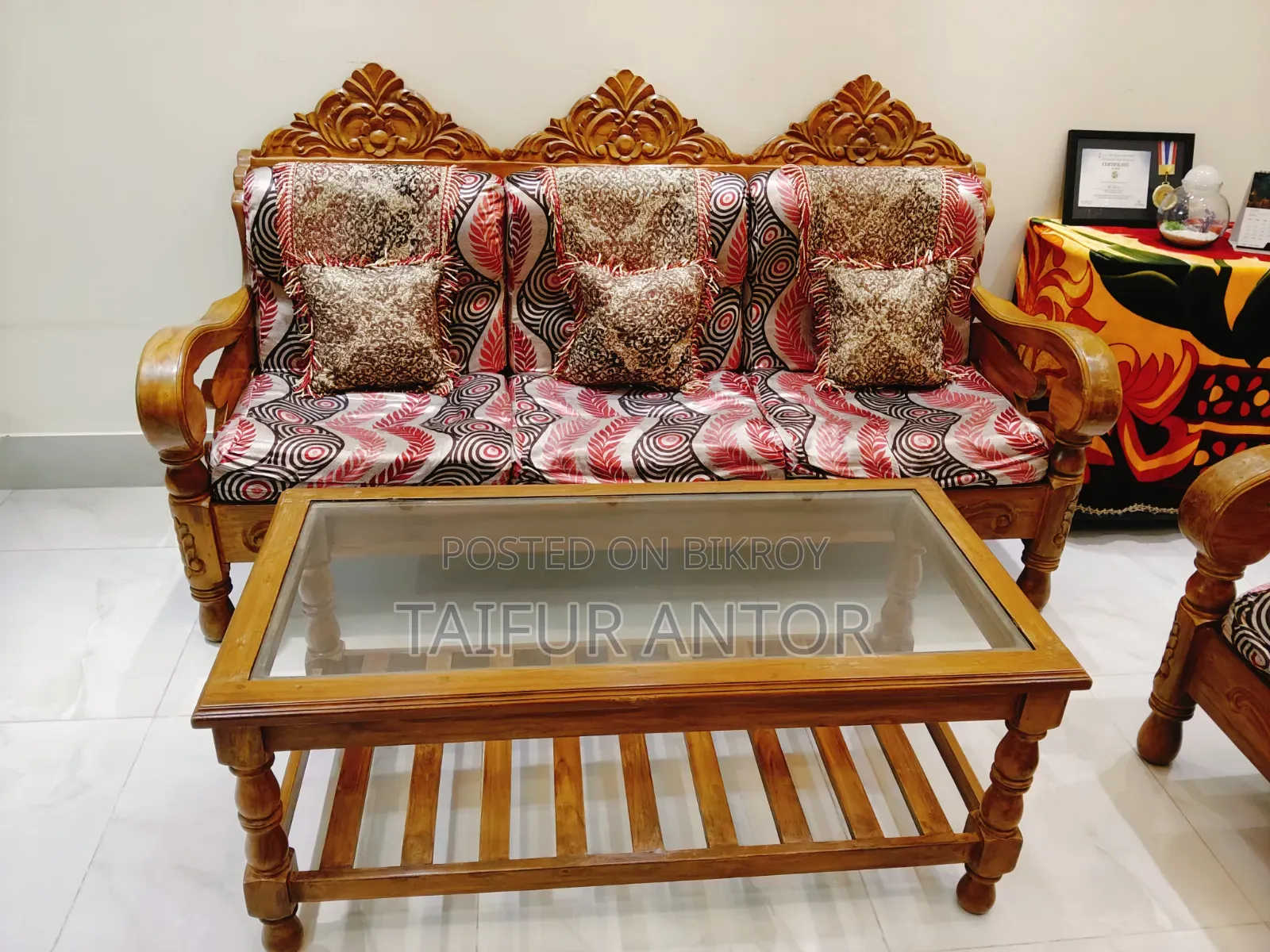 Sofa and Dining Table