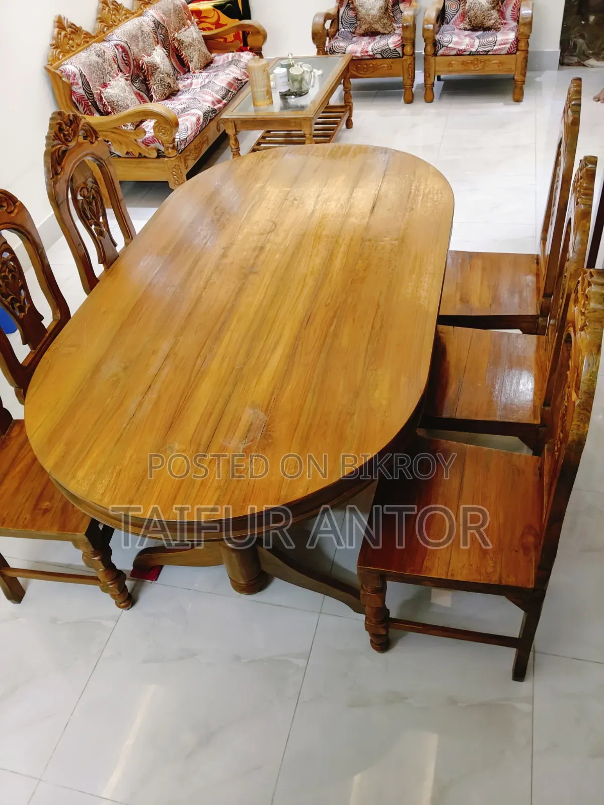 Sofa and Dining Table