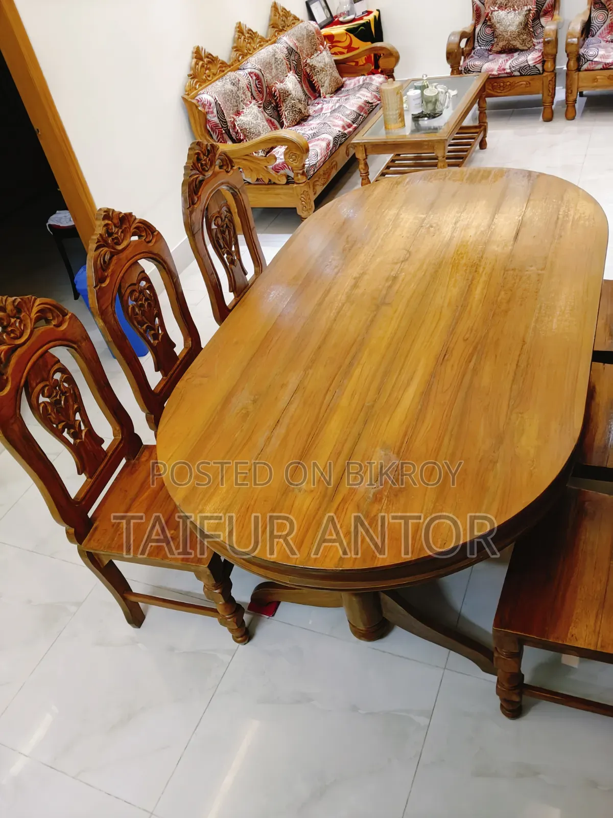Sofa and Dining Table