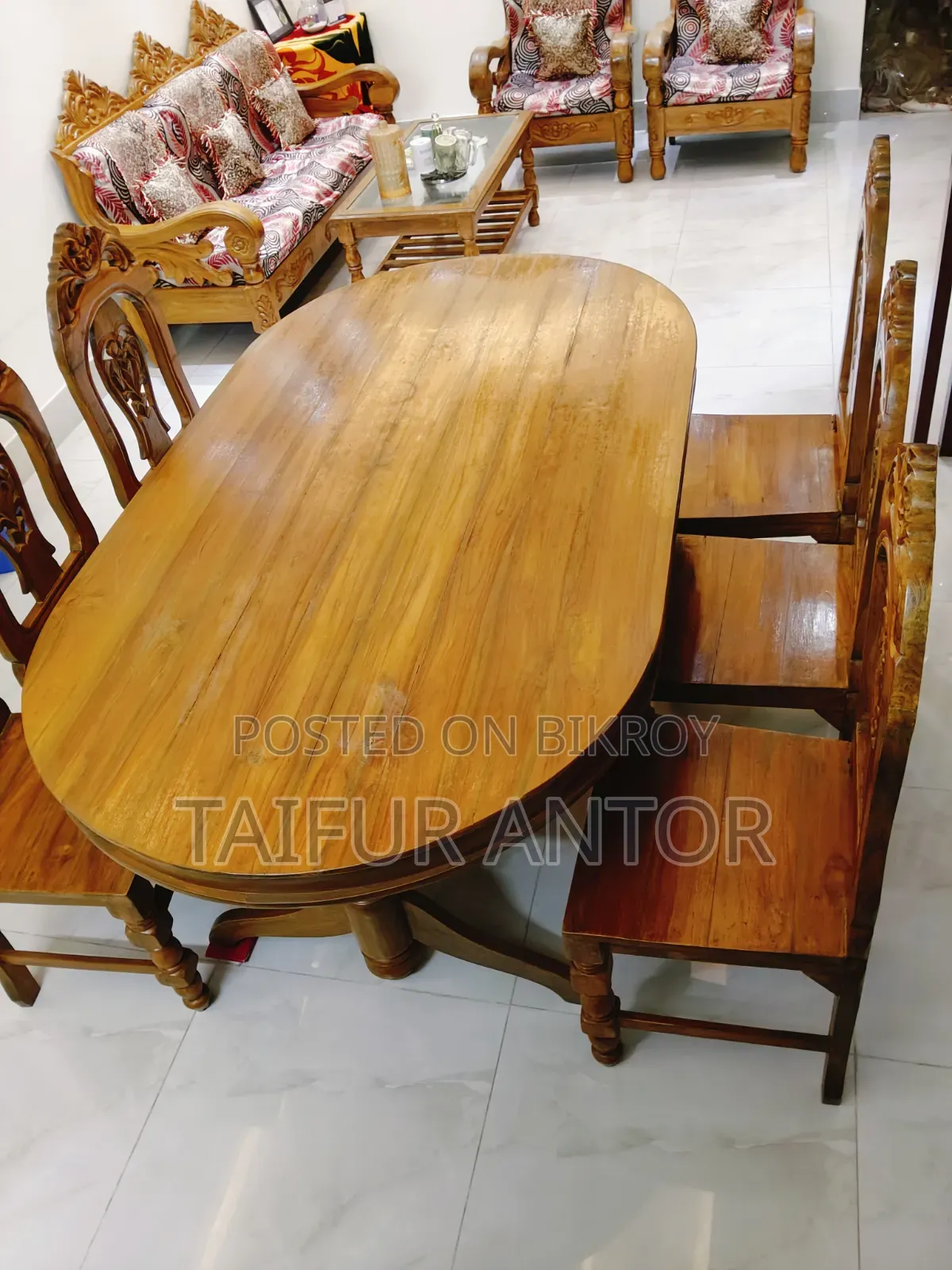 Sofa and Dining Table