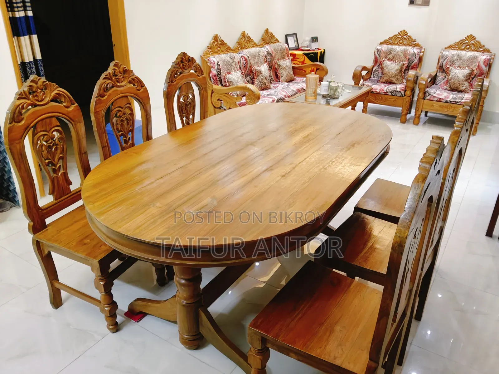 Sofa and Dining Table