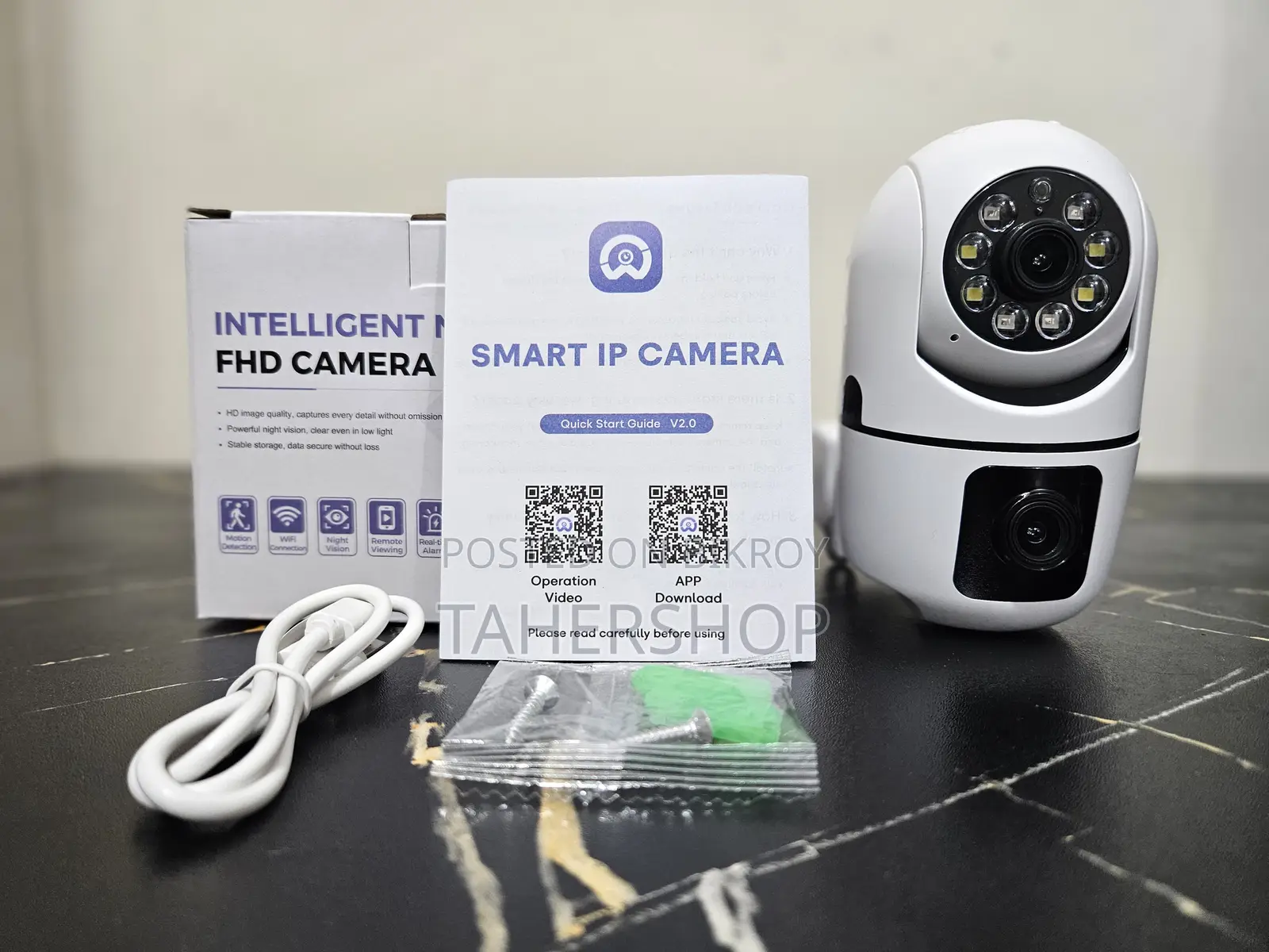A7 Dual Lens Wifi PTZ Security Camera Hd Night Vision