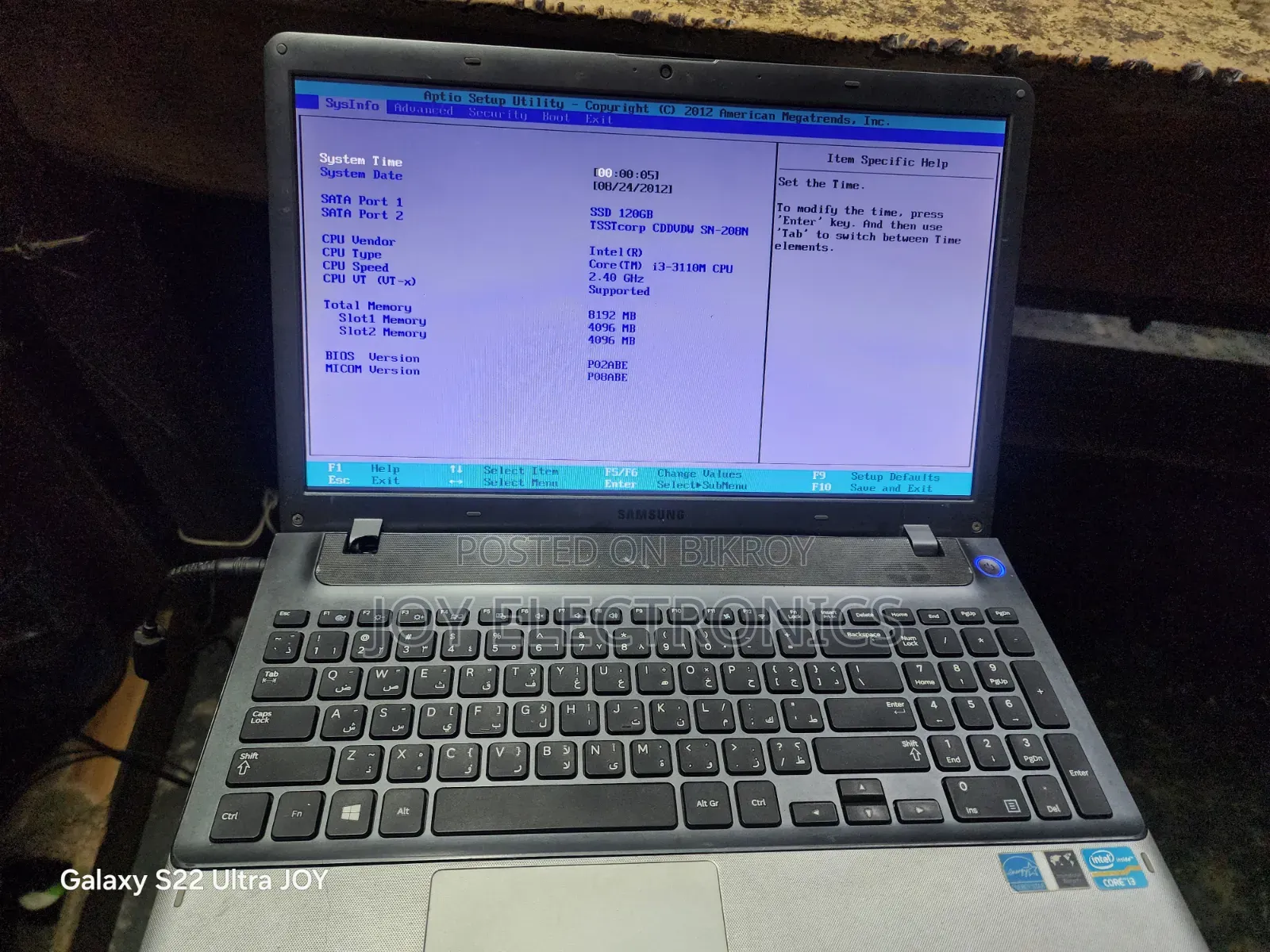 Laptop Samsung NP-N102SP 4GB RAM Intel Core I3 128GB SSD