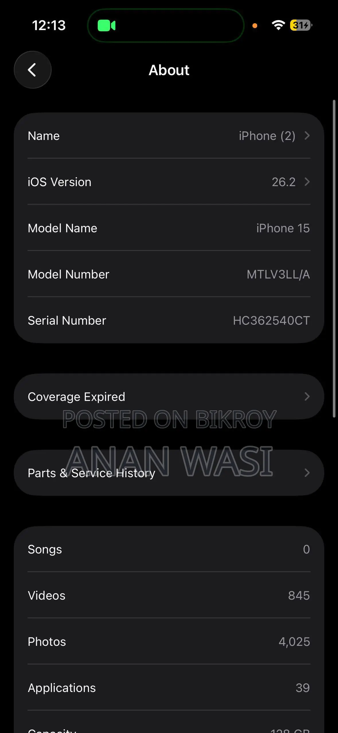 Apple iPhone 15 128 GB Green
