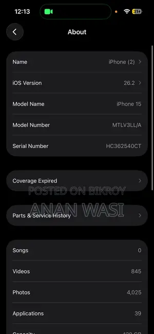 Apple iPhone 15 128 GB Green