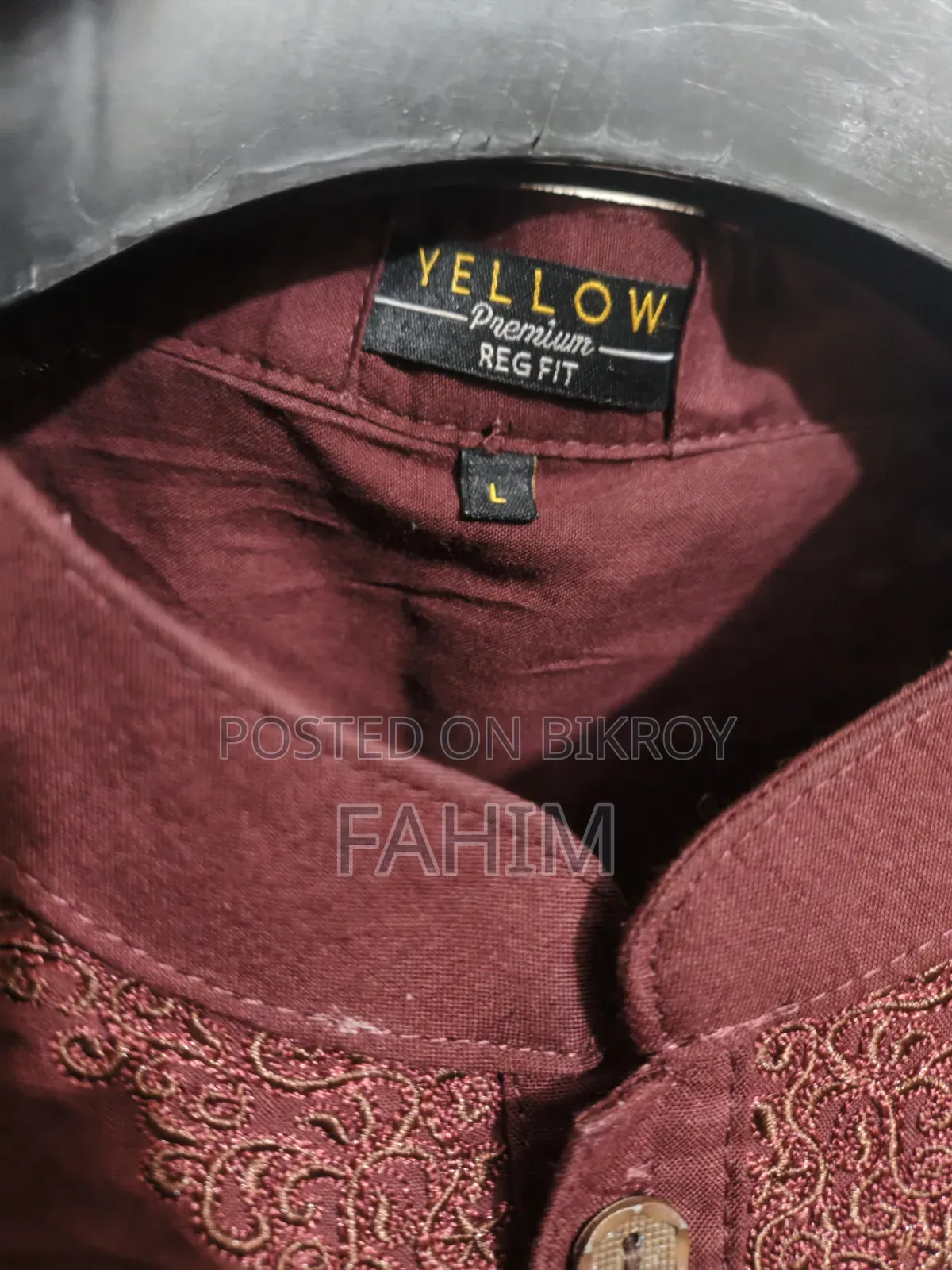 Dark Red Premium Kabli Set – From Yellow