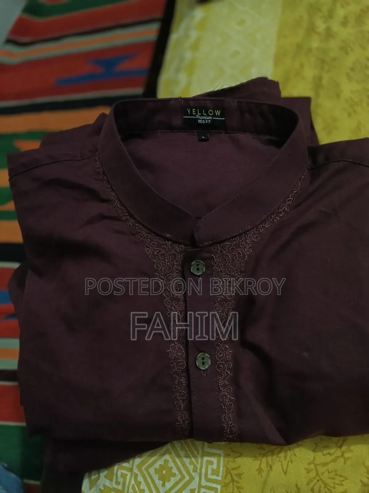 Dark Red Premium Kabli Set – From Yellow