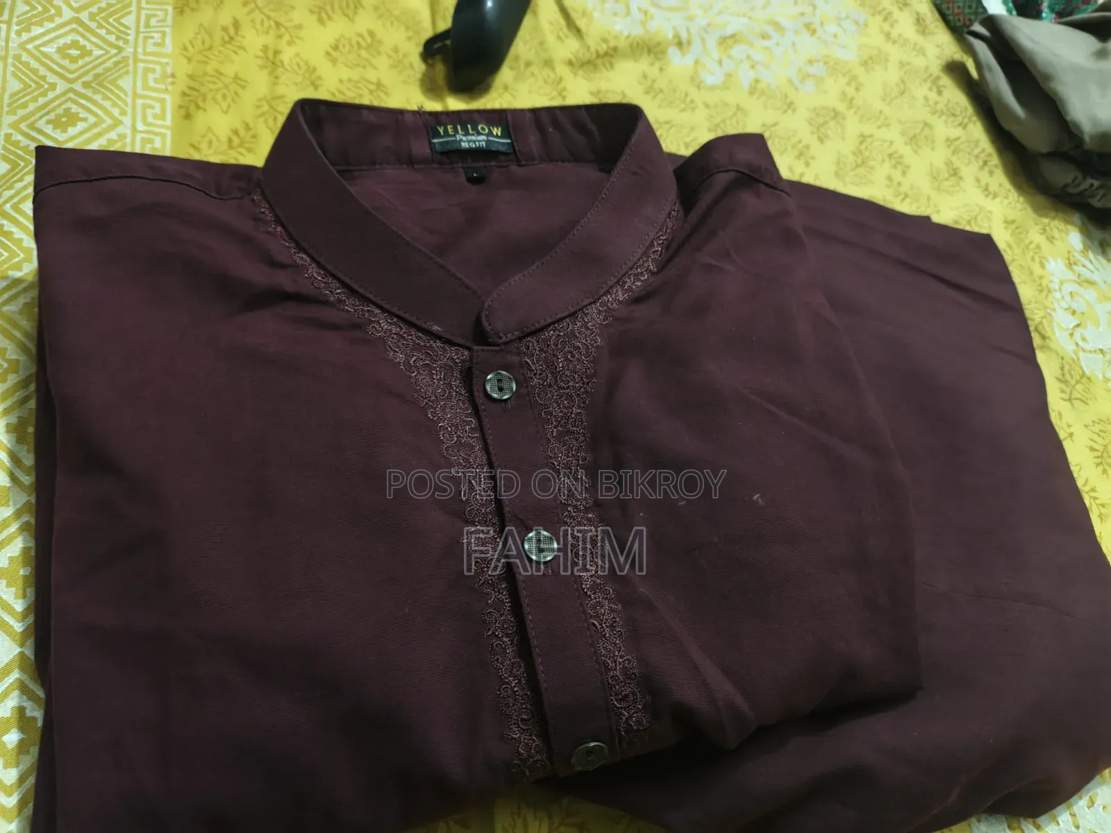 Dark Red Premium Kabli Set – From Yellow