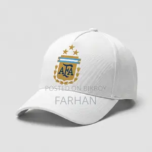 Premium Black Argentina Afa Supporter Cap (3 Stars)