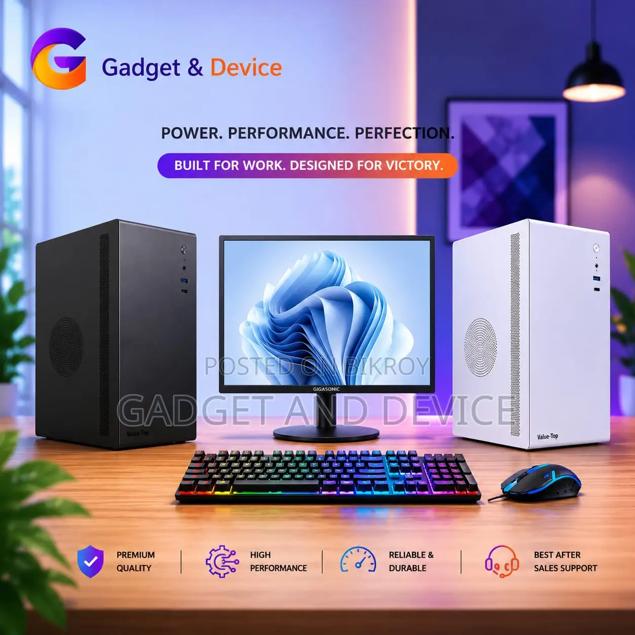 New Desktop Computer 4GB Intel Core I3 HDD 500GB