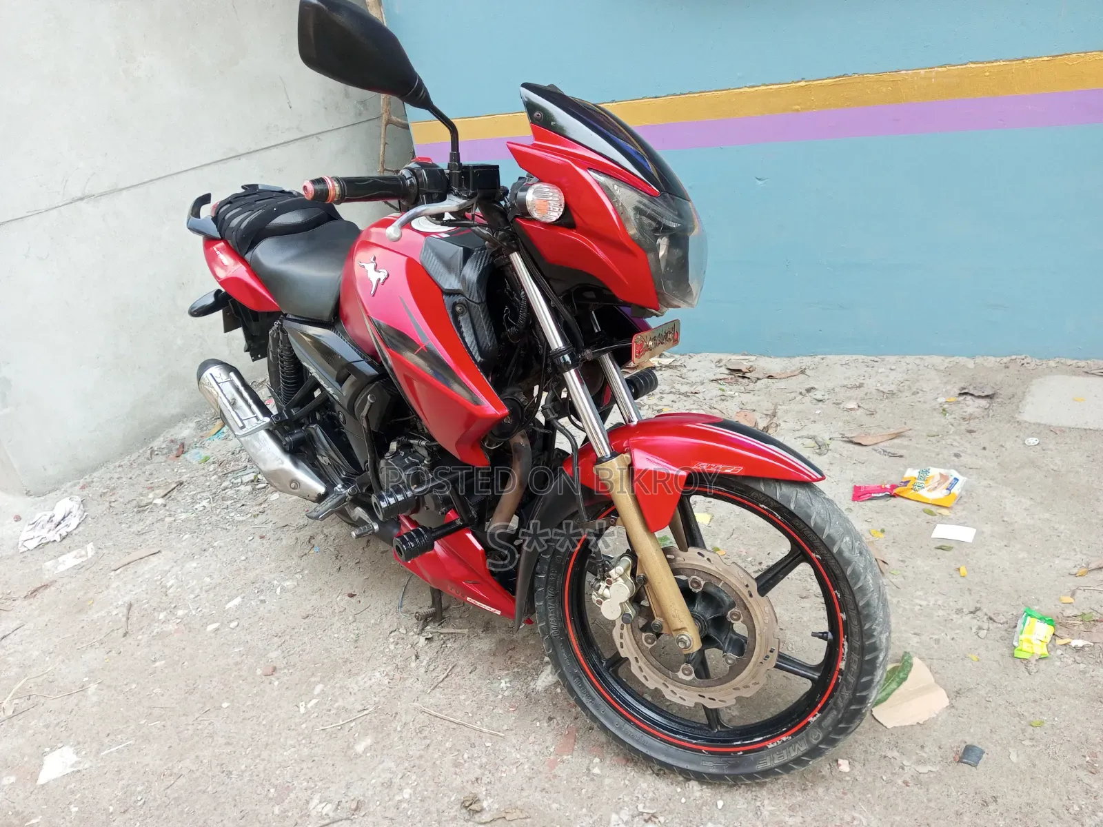 টিভিএস অ্যাপাচি আরটিআর ১৬০ ২ভি ২০১৮ রেড