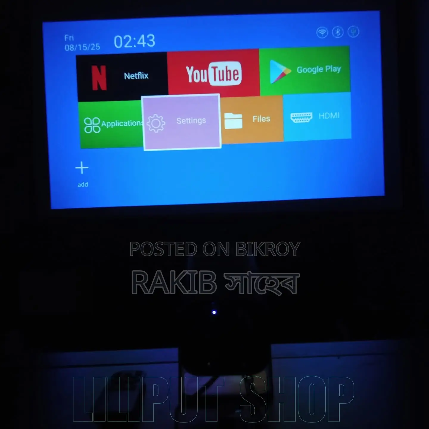 Hy320mini Projector + 100-inch ALR Screen