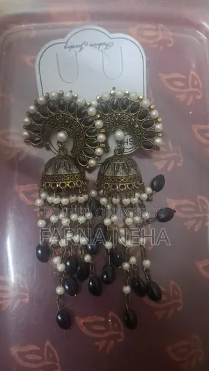 Black Long Earring
