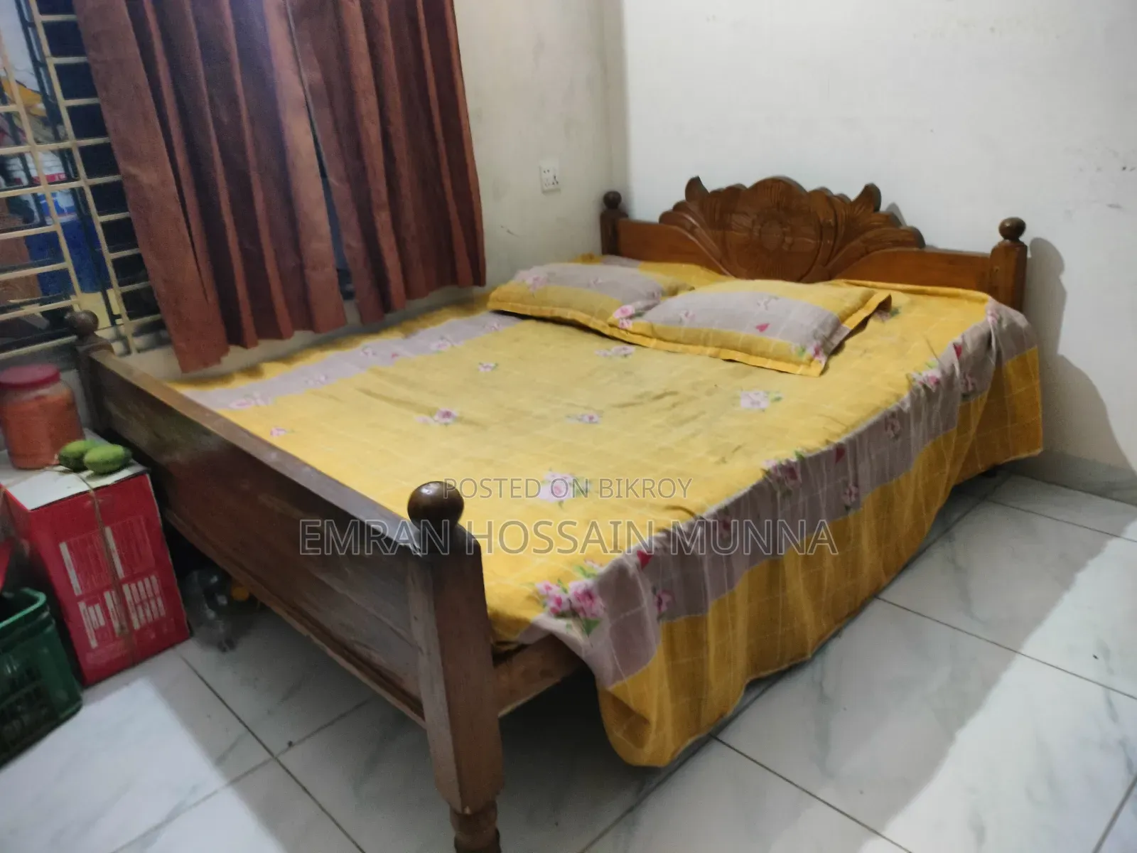 Used bed and a fan for sale