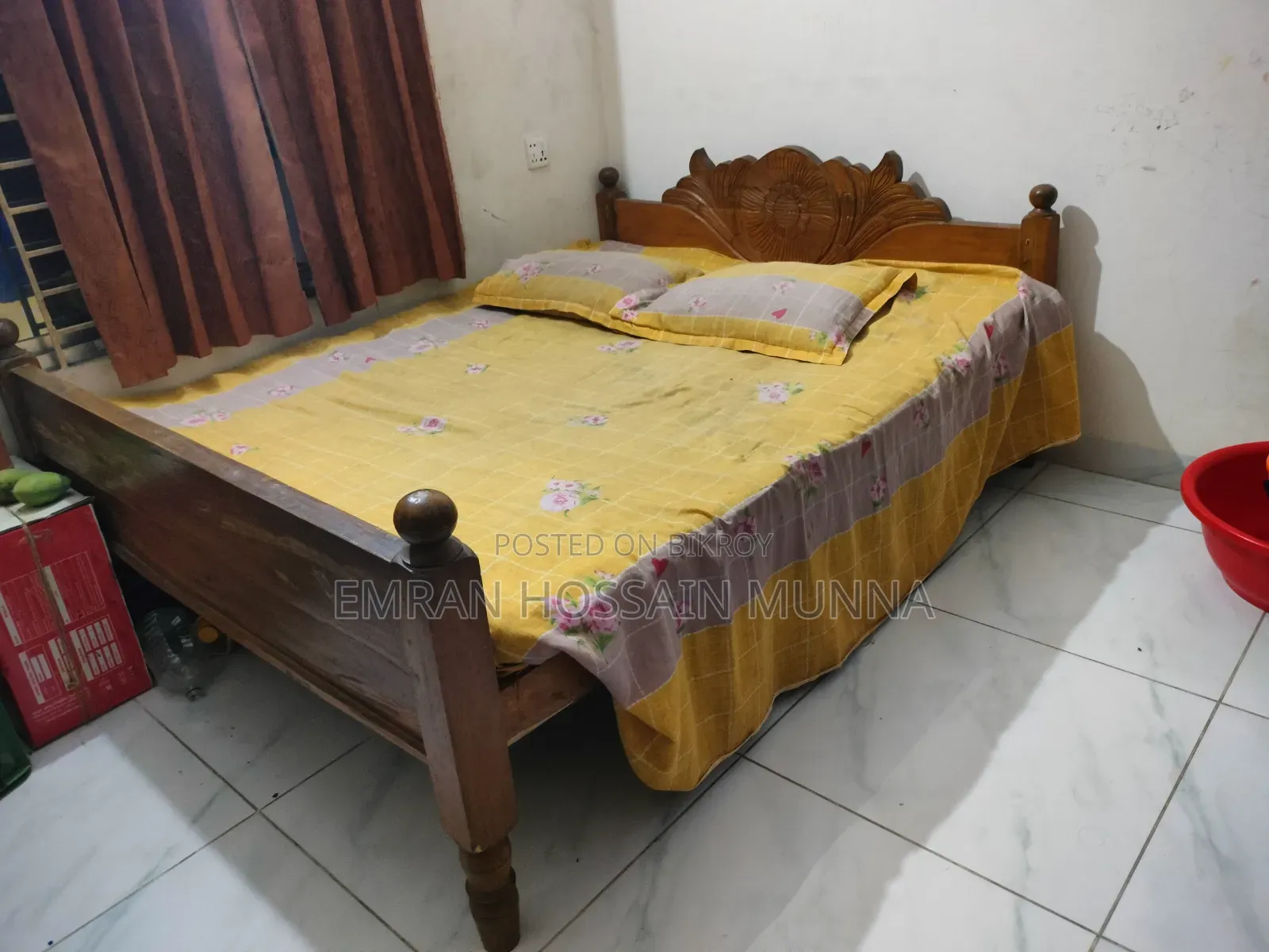 Used bed and a fan for sale