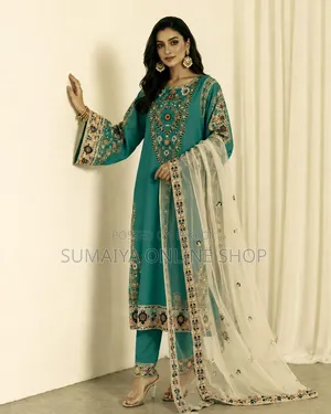 Embroidery Three Piece