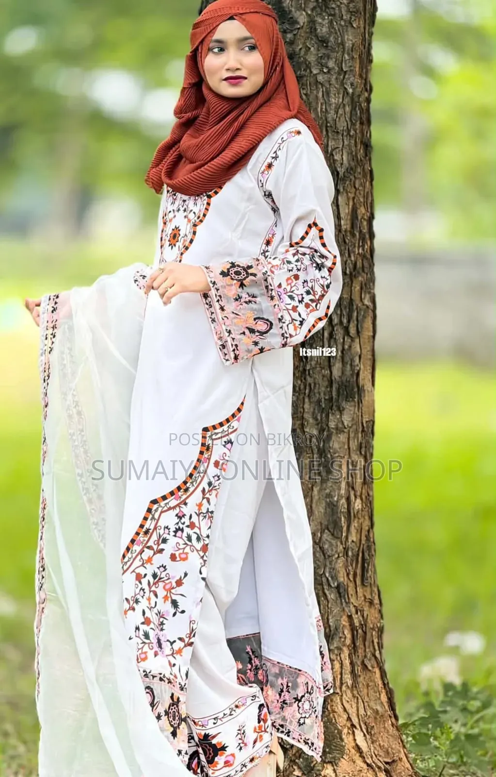 Embroidery Three Piece