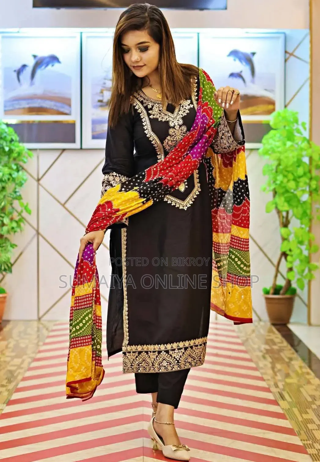 Embroidery Three Piece