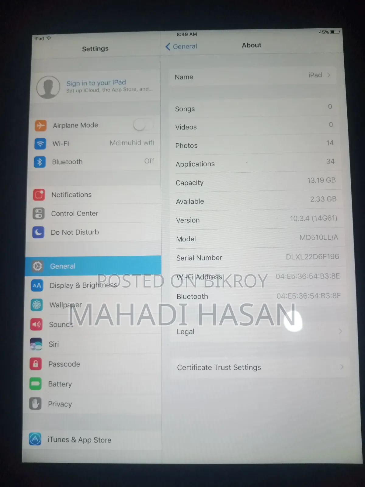 Apple iPad 4 Wi-Fi + Cellular 16 GB