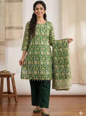 Readymade Printed Three Piece