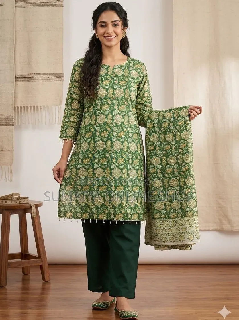 Readymade Printed Three Piece