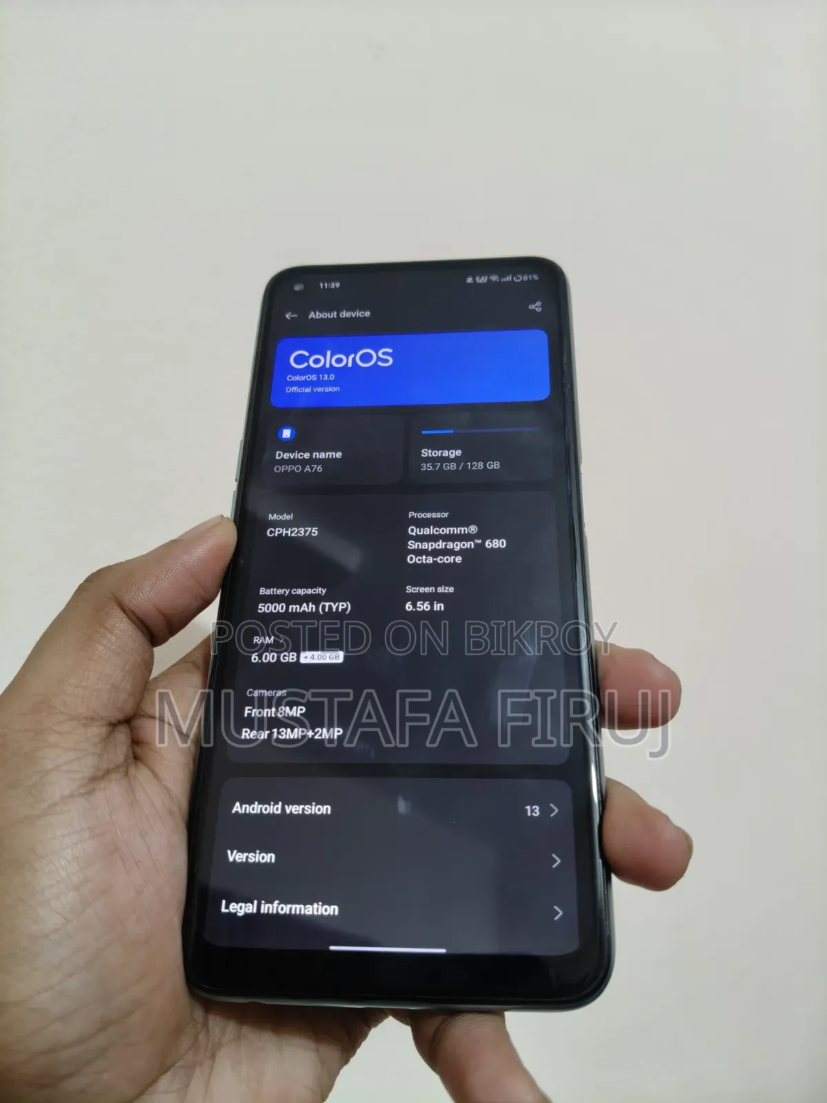Oppo A76 128 GB