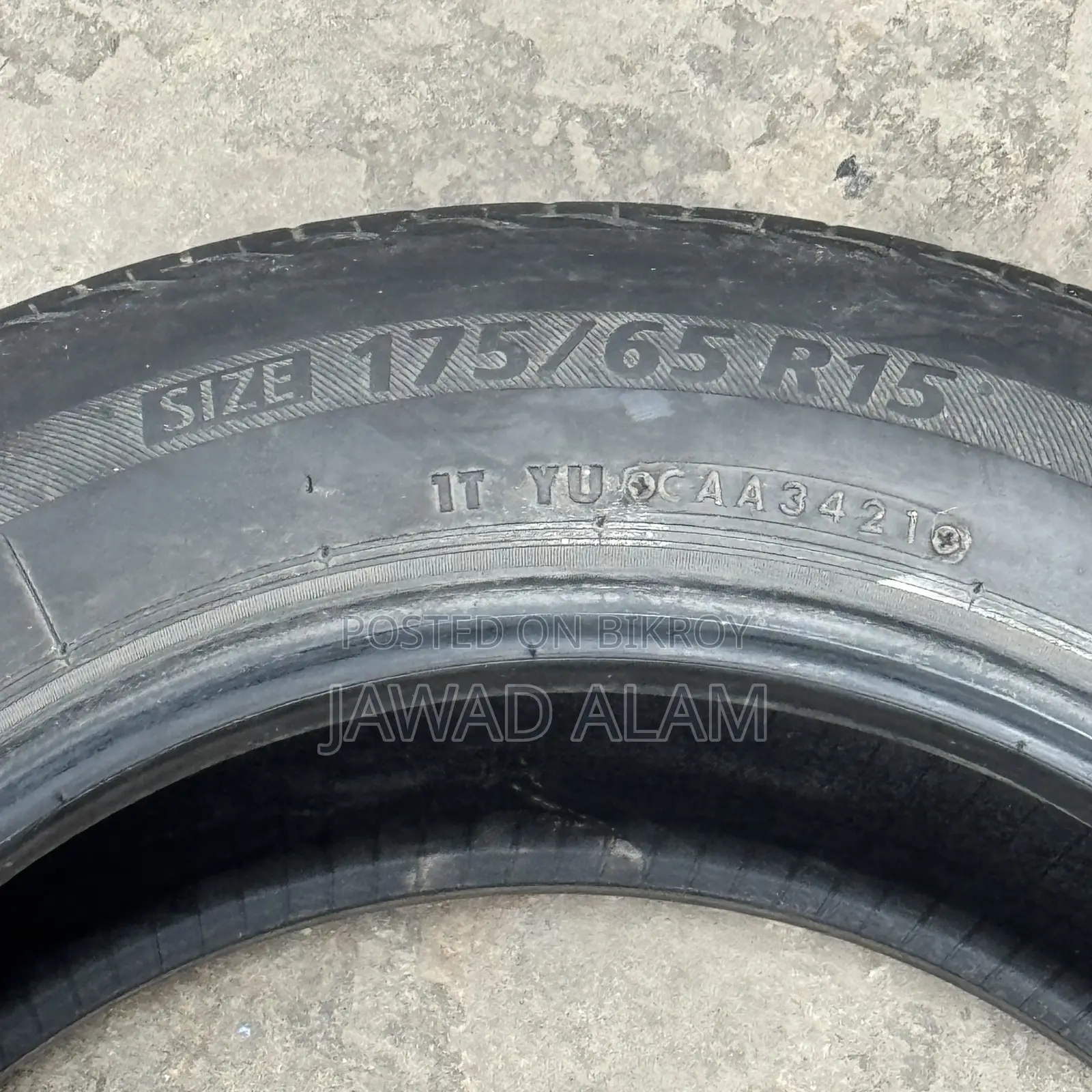 Bridgestone Car Tyre 175/65/R15 (Recondition)