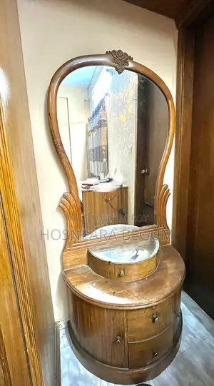আসল সেগুন কাঠের ড্রেসিং টেবিল