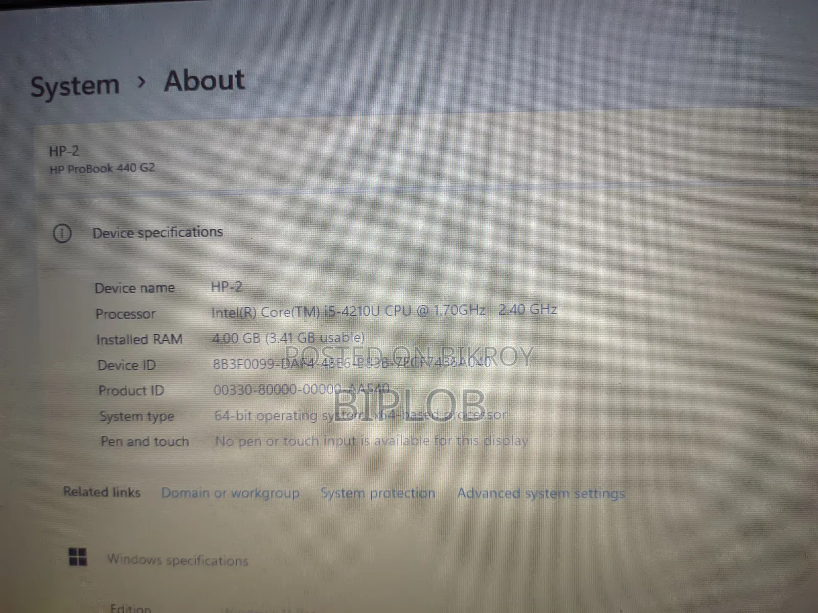 Laptop HP ProBook 440 G2 4GB Intel Core i5 HDD 750GB
