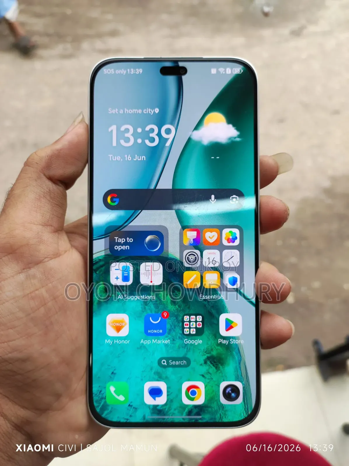 নতুন অনার এক্স৮সি ৫১২ জিবি সিলভার