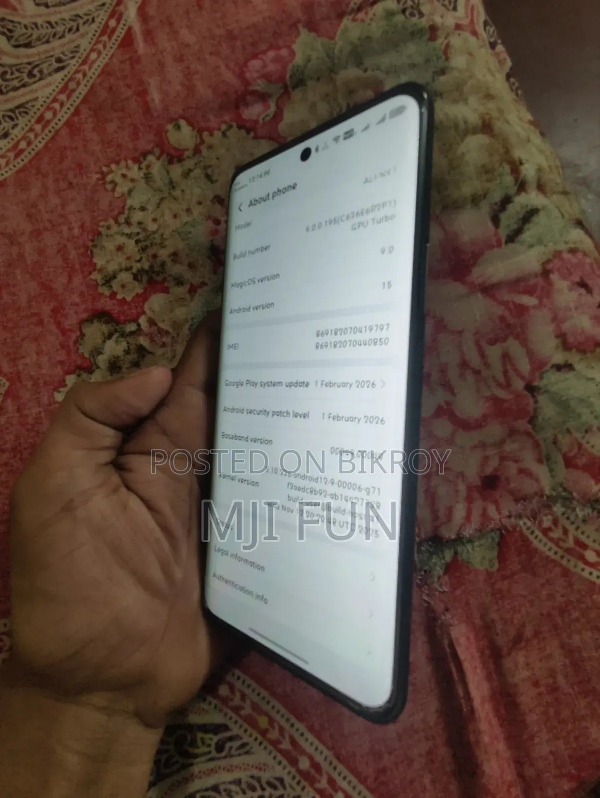 অনার এক্স৯বি ৫জি ২৫৬ জিবি কমলা