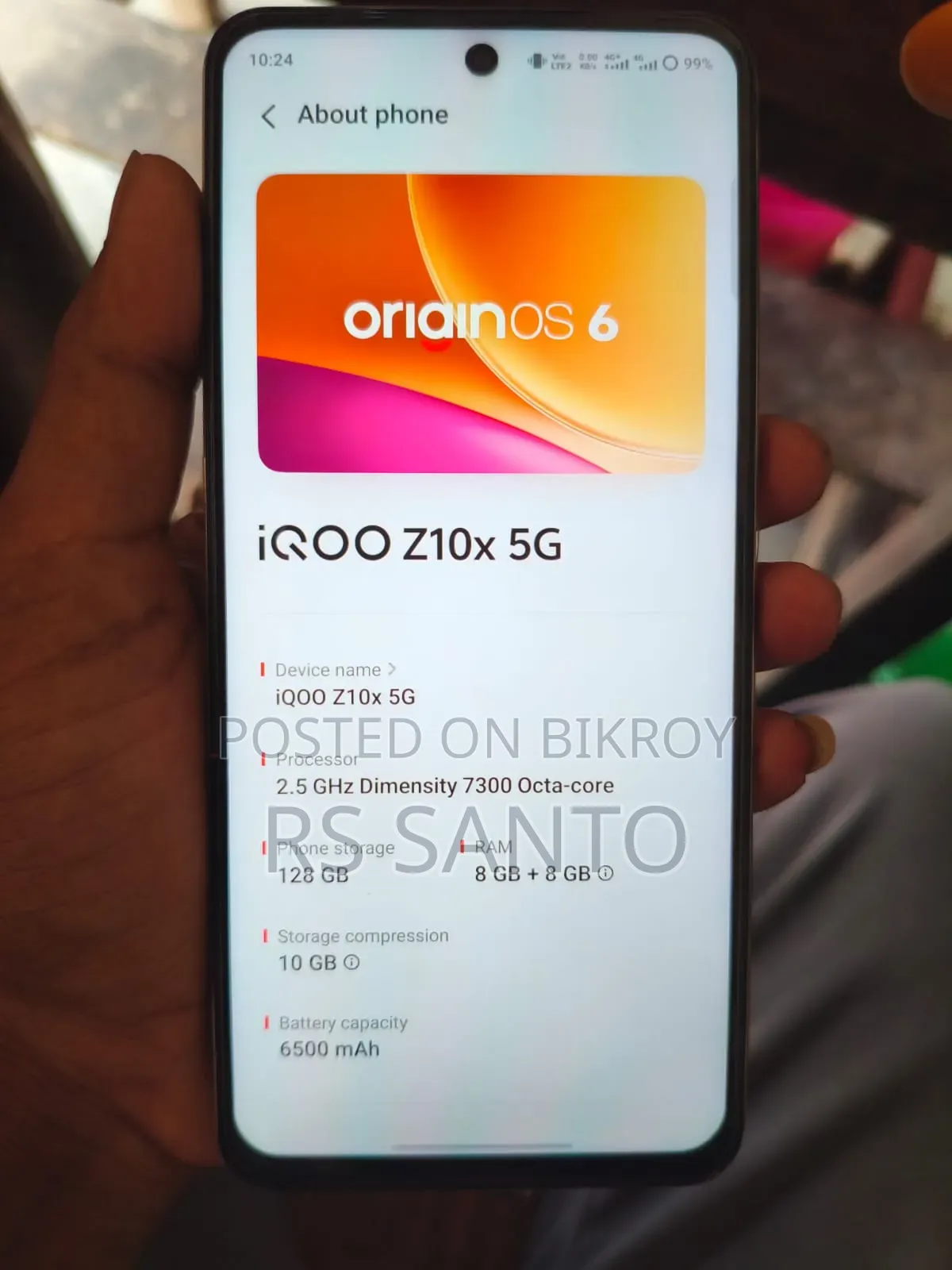 New iQOO Z10 128 GB White