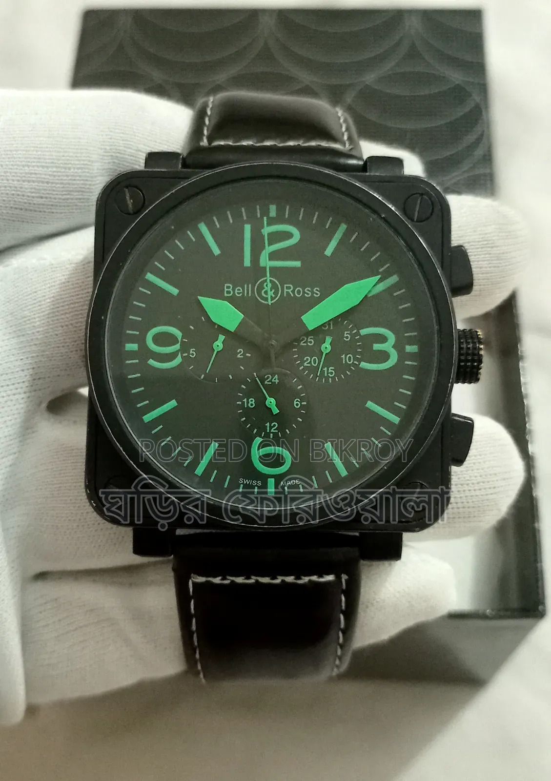 European Grade Bell Ross Automatic Chronograph Watch