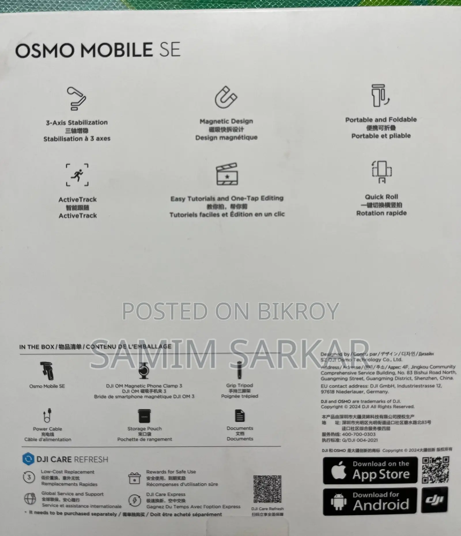 DJI Osmo Mobile SE Gimbal