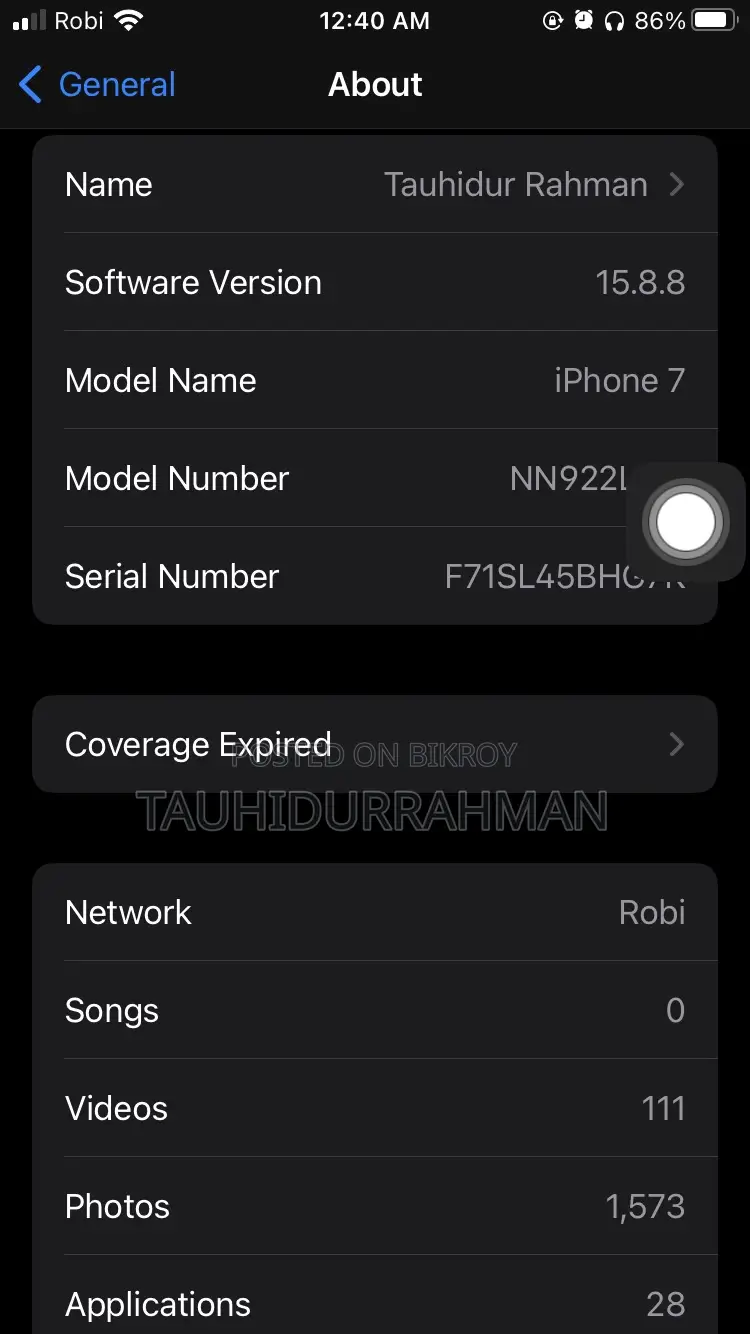 Apple iPhone 7 128 GB Black