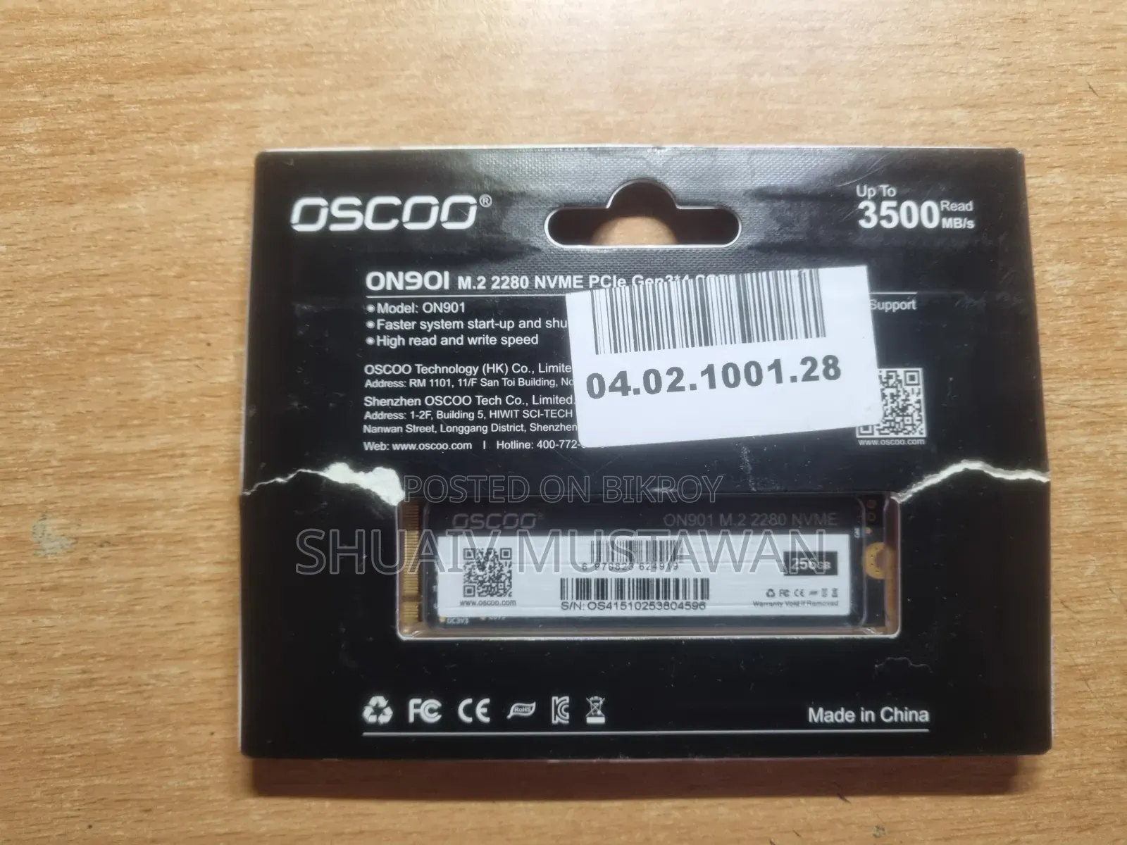 256GB SSD With Warranty and Windows