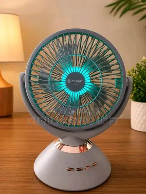 🔥 Jy Super 2570 Rechargeable Fan / Rgb Light 20hour Backup🔥
