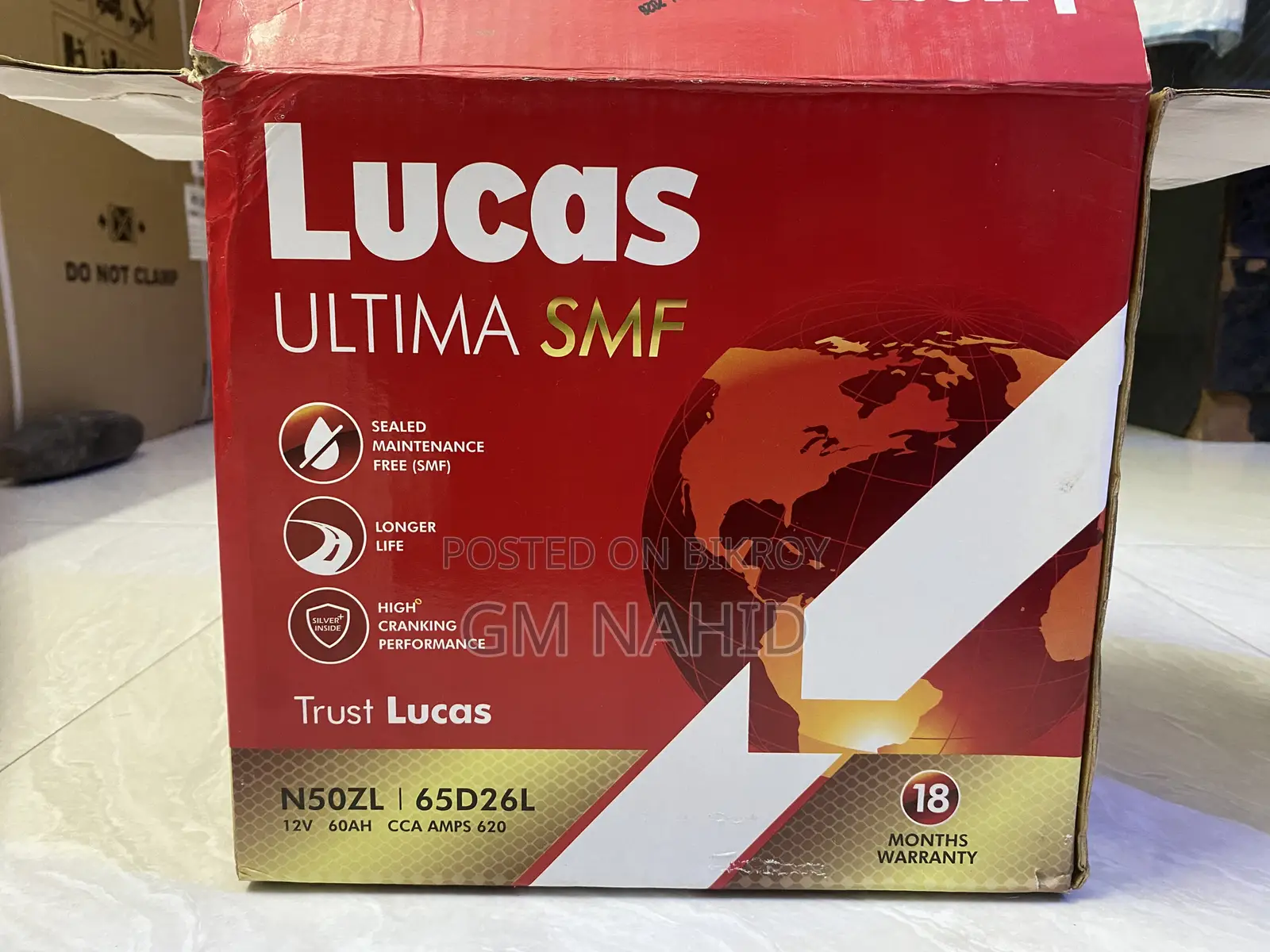 New Lucas N50zl Battery