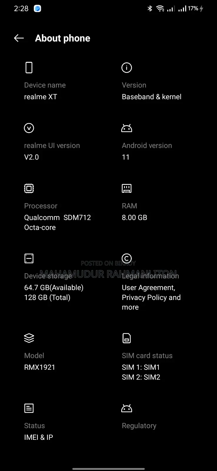 Xiaomi 128 GB Blue
