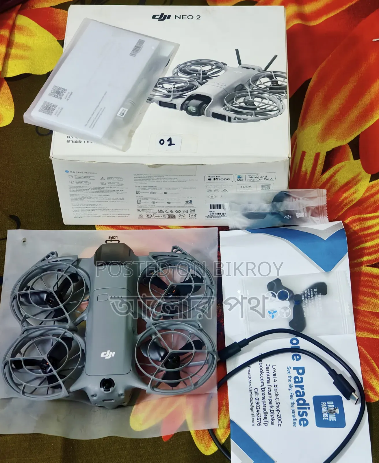 Dji Neo 2 Standards Drone With Single Battery Full Box Accessories